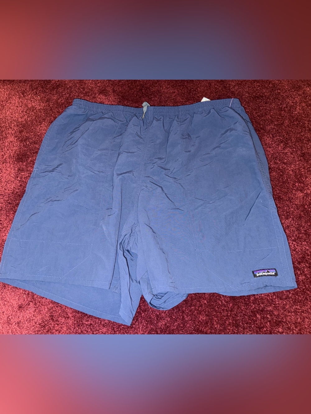 Patagonia Mens XL Baggies Shorts Blue Multifunction Hiking Swimming Lined